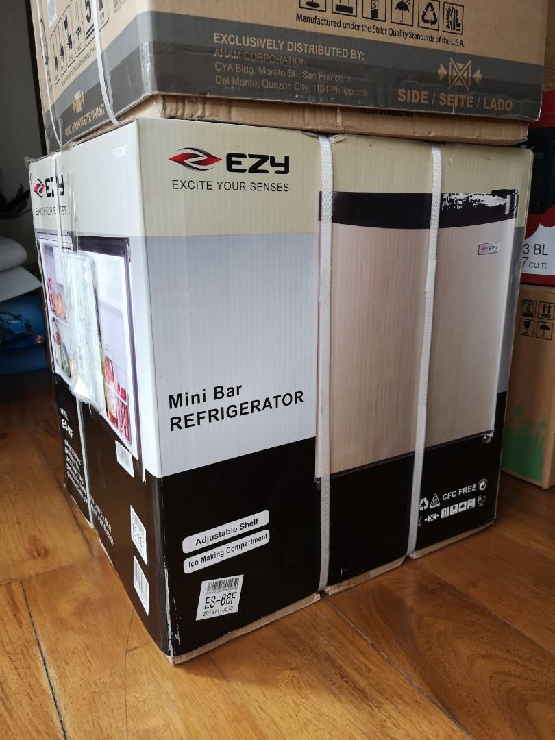 Brand new EZY MINI BAR REFRIGERATOR model es66f, TV & Home Appliances