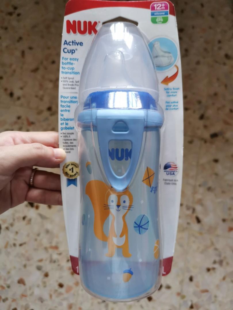 Brand New Nuk Active Sippy Cup With Silicon Sprout 12 Month Babies Kids Nursing Feeding On Carousell
