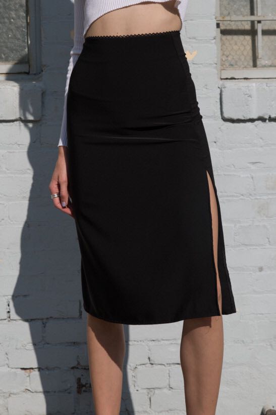 Brandy melville black midi skirt Clearance