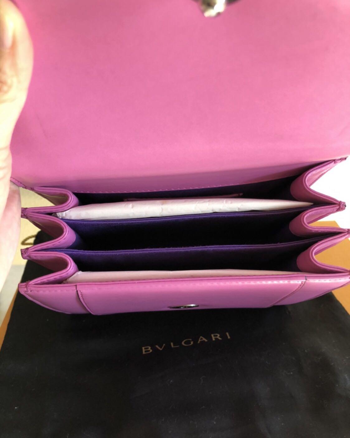 Bvlgari Purple Leather Serpenti Forever Chain Pochette Bvlgari | The Luxury  Closet