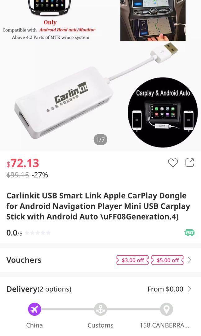 Carlinkit Wireless Apple Carplay Android Auto Dongle Car Accessories Accessories On Carousell