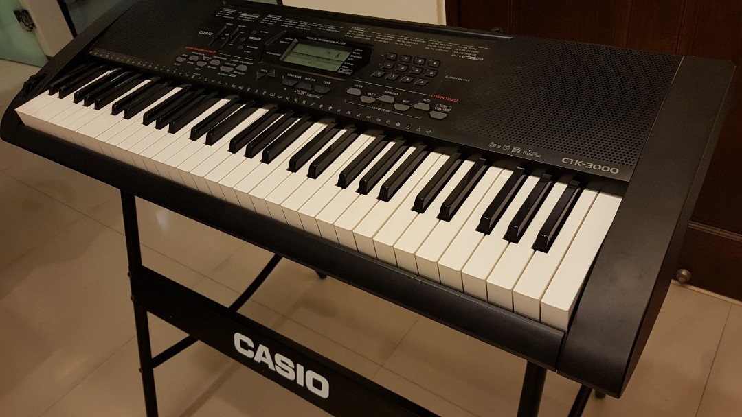 CASIO CTK3000 電子琴 鋼琴厚鍵, 興趣及遊戲, 音樂, 樂器在旋轉拍賣
