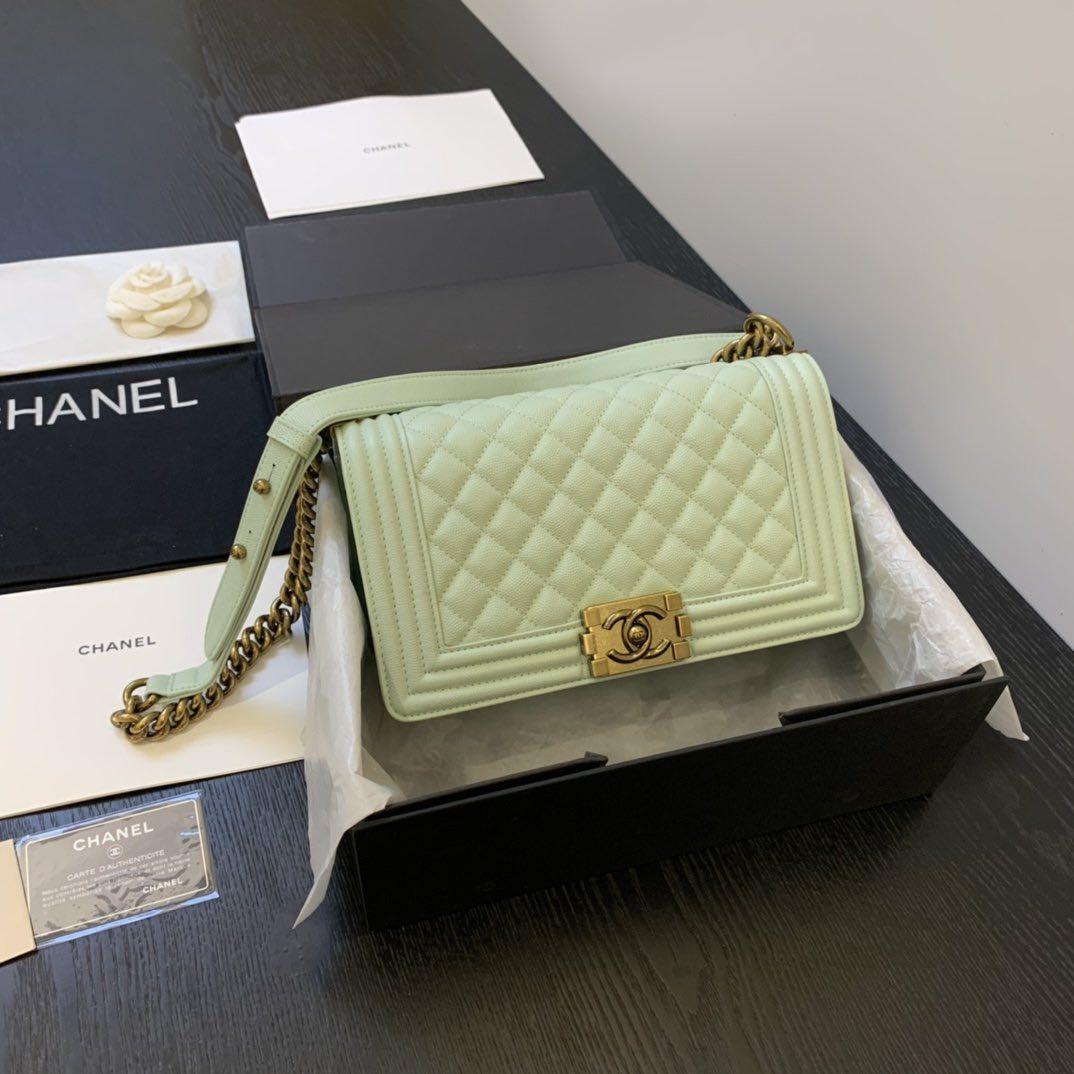 Chanel Metallic Green Quilted Calfskin Large Boy Bag Ruthenium And Enamel  Inlay Hardware 2014 Available For Immediate Sale At Sothebys