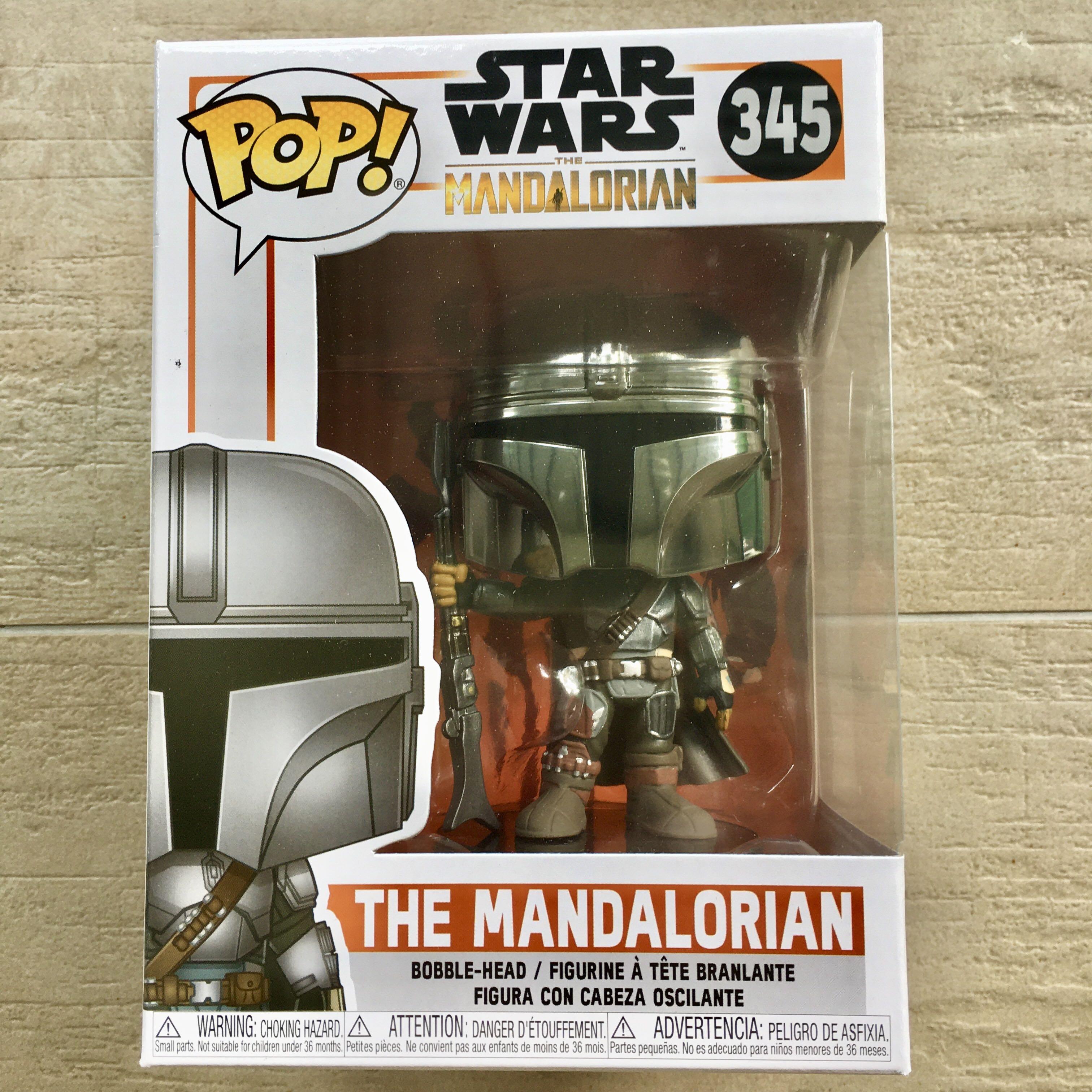 Chrome Special Edition The Mandalorian Funko Pop Star Wars Limited Series 345 Collection Retro Vintage Action Figures Black Remnant Stormtrooper Toys Games Bricks Figurines On Carousell