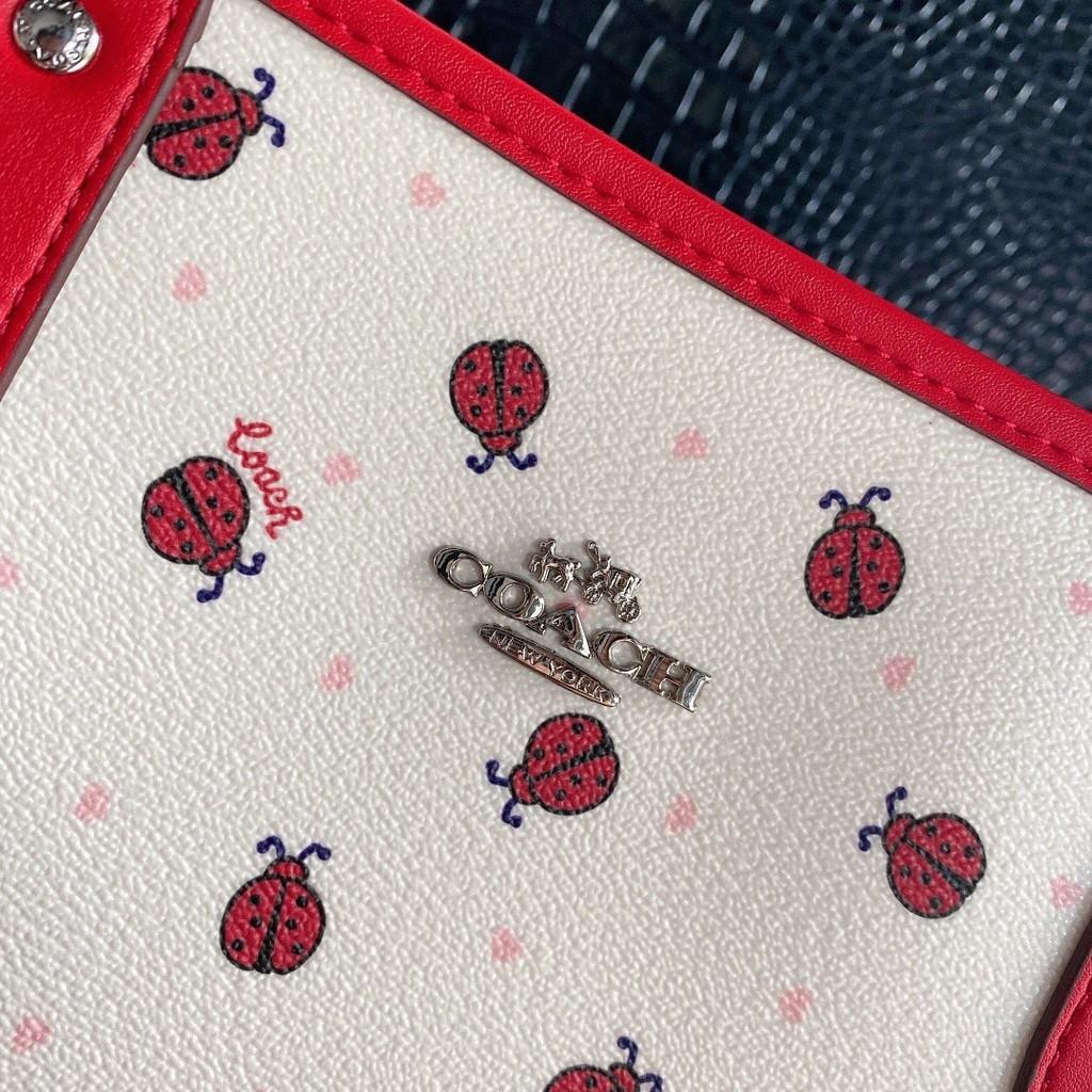 Coach ladybug reversible tote sales