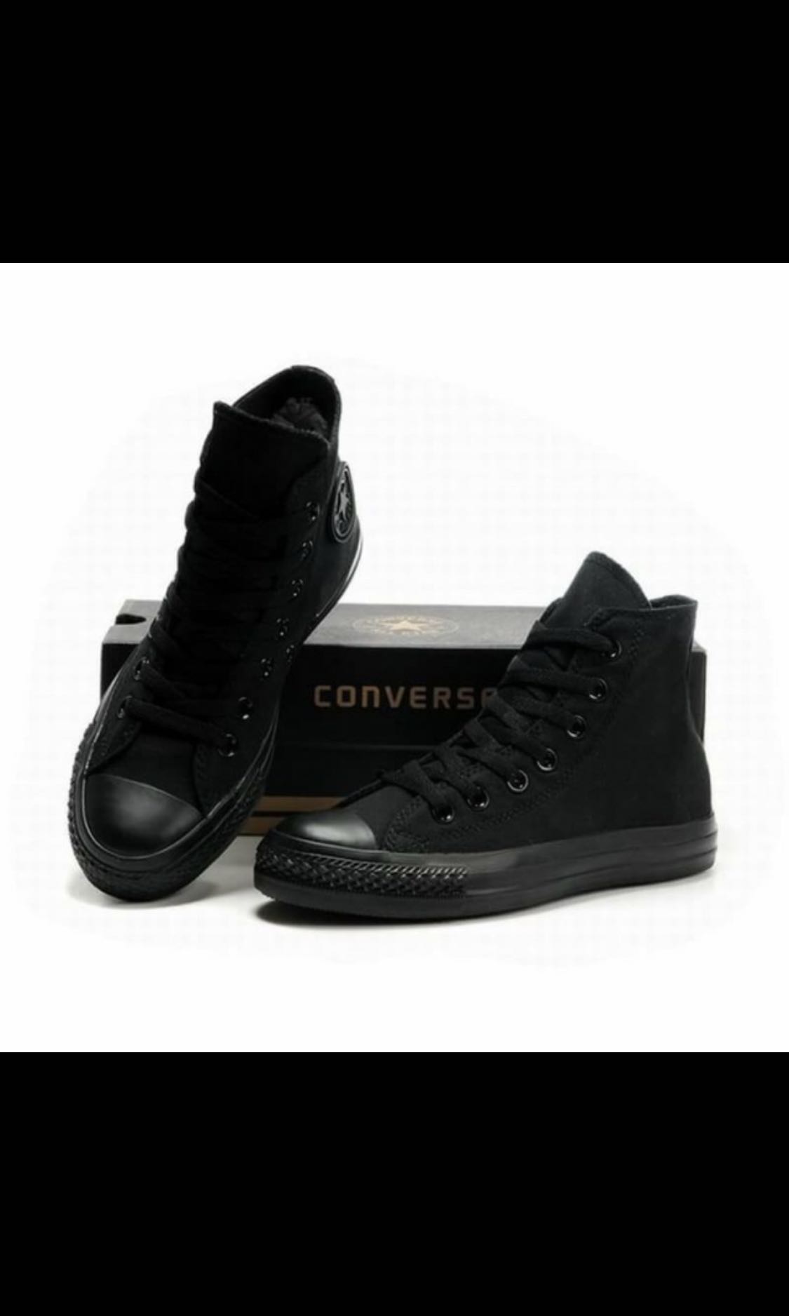 black monochrome converse