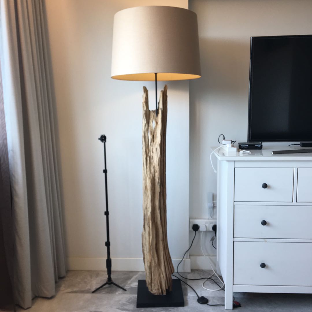 Tree trunk floor lamp hot sale
