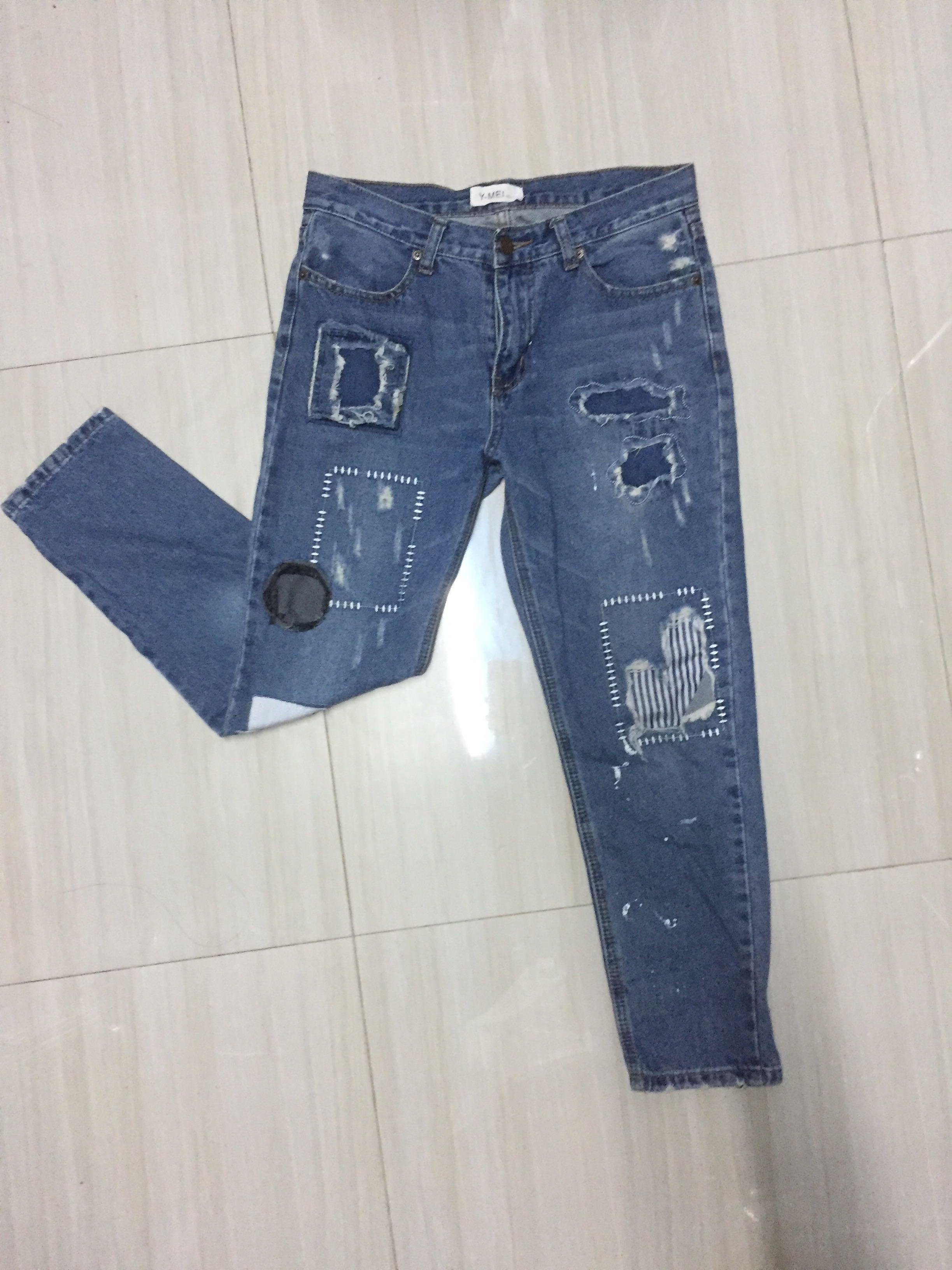 women's distressed boyfriend shorts