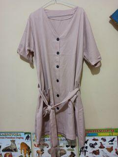 Dress coklat muda big size