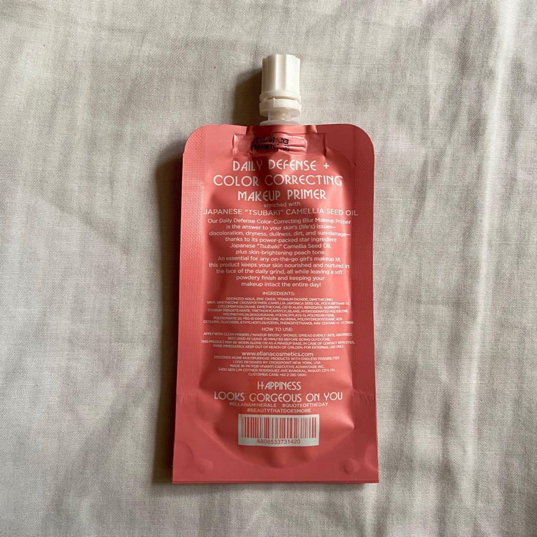 ellana dd + cc primer (Category: Makeup) located in Bulacan. Submitted by prebyk8criv (Listing ID 1013889591, Image 2). Description: still has 95% product left rfs: i have lots of primer already 🐚 Payment is via BPI/GCash 🐚 Shipping rate is posted on the last slide .