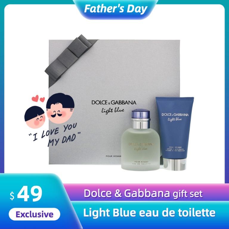 Father S Day Dolce Gabbana D G Light Blue Perfume 2 Pcs Gift