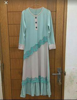 Gamis khimar mint