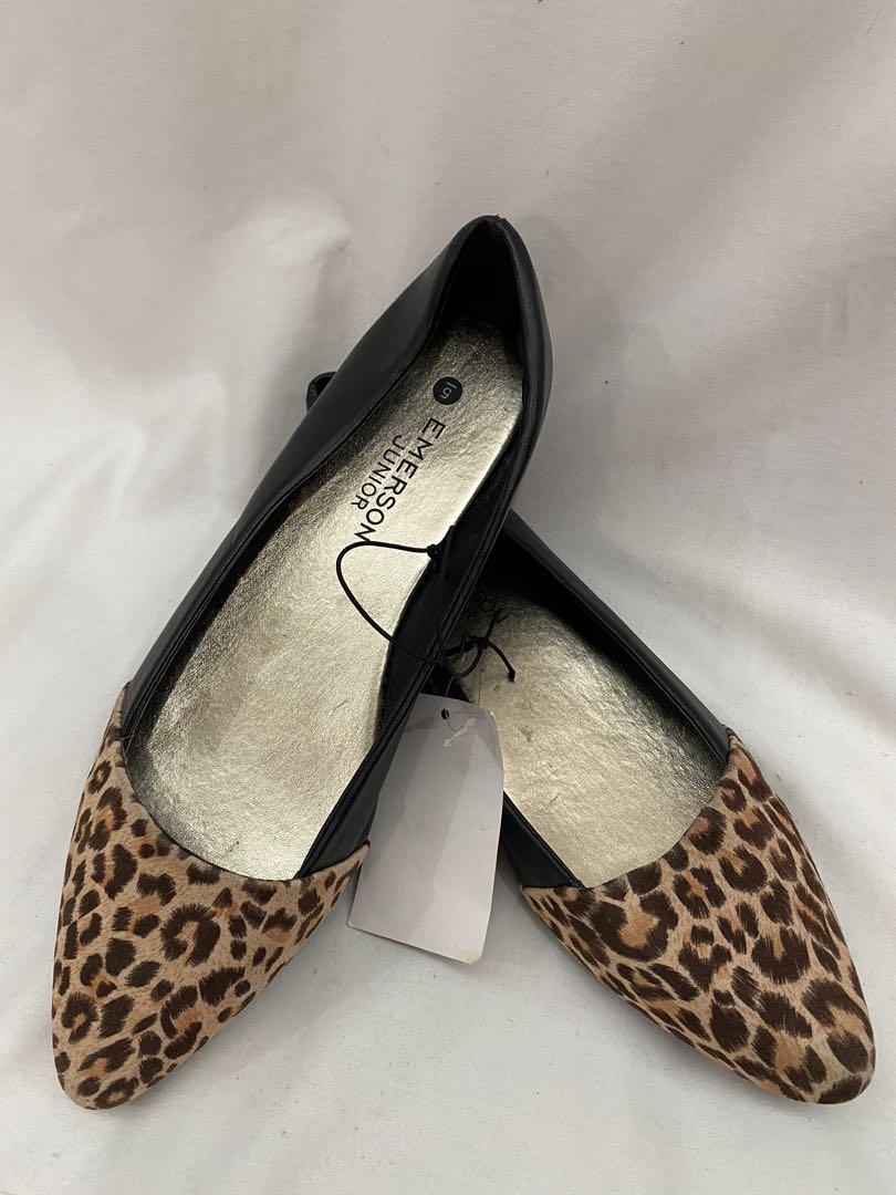girls leopard flats
