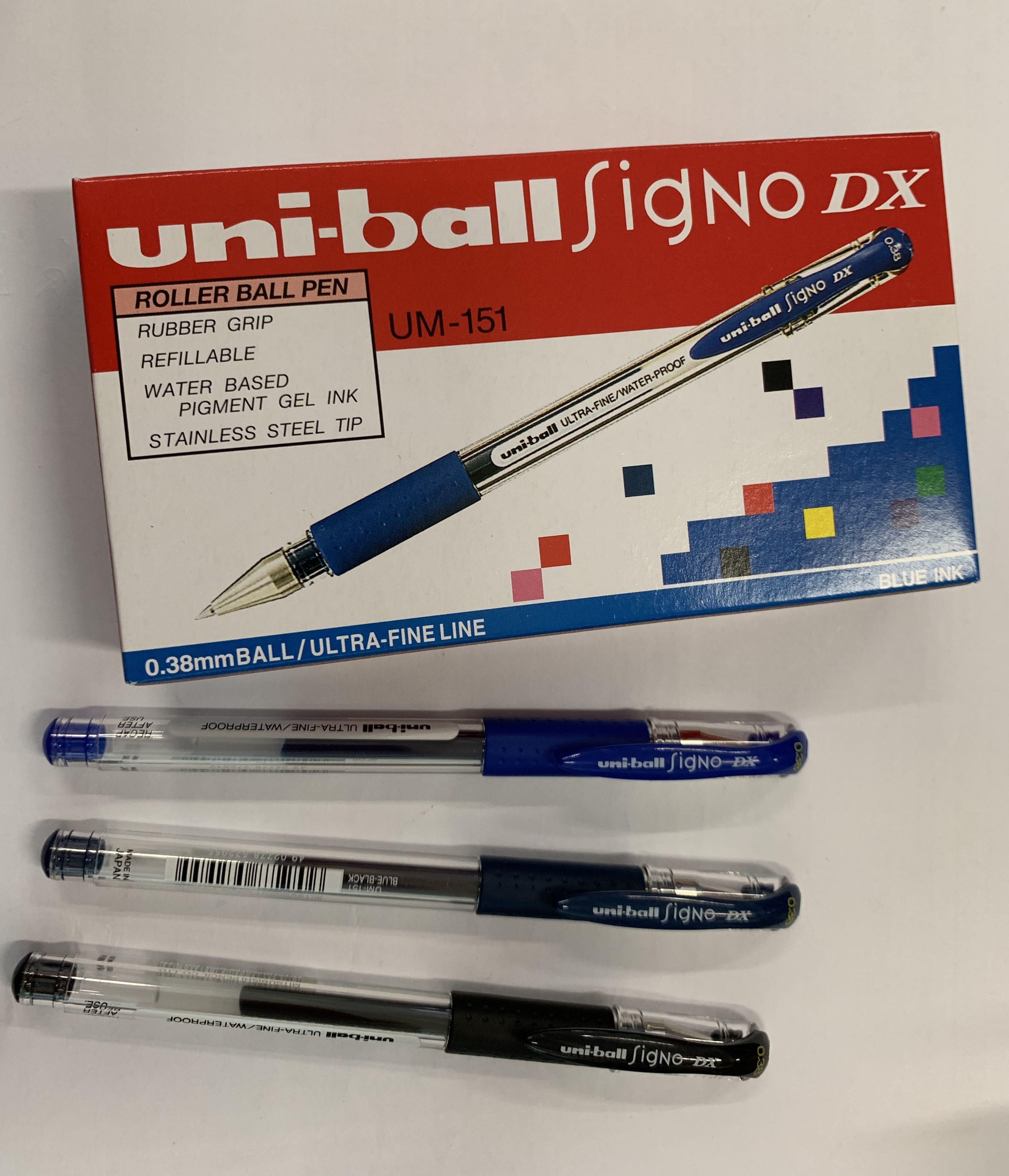 free shipment 5 pcs Uni-ball Signo DX UM-151 0.38mm gel pen GREEN ink