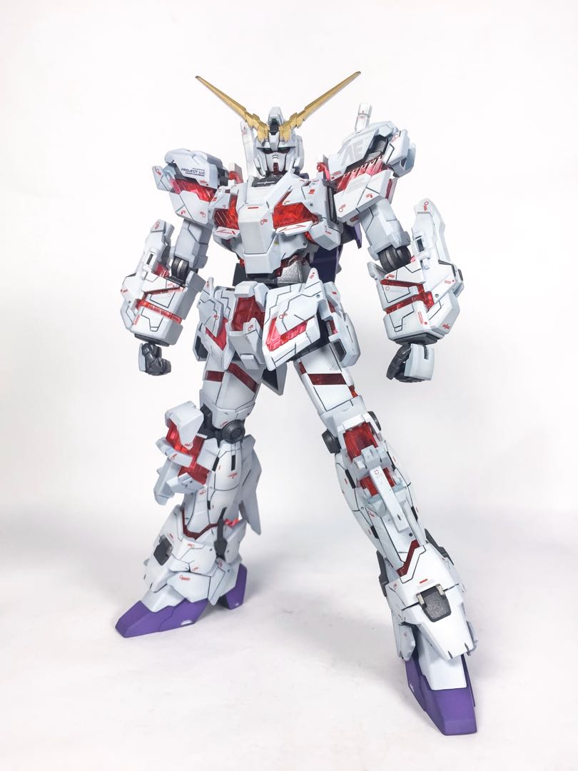 HGUC Unicorn Gundam 1/144 custom build. Scribed, airbrushed, waterslide