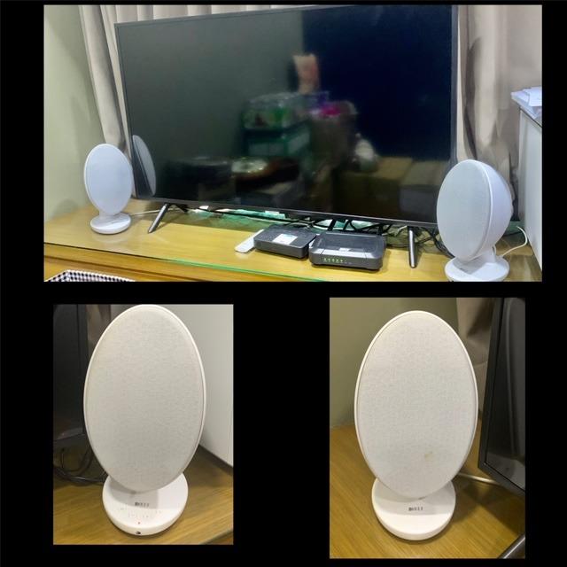 kef egg versatile desktop speaker system