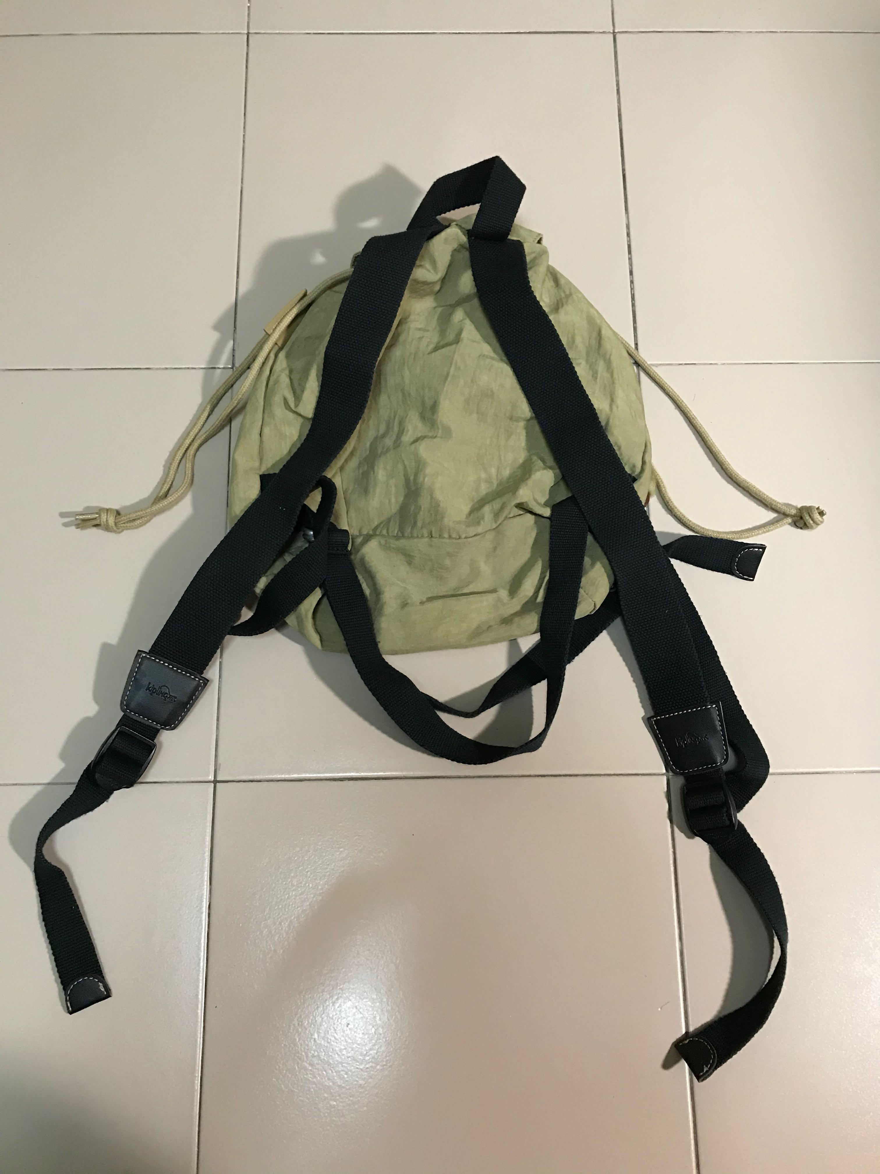 kipling drawstring backpack
