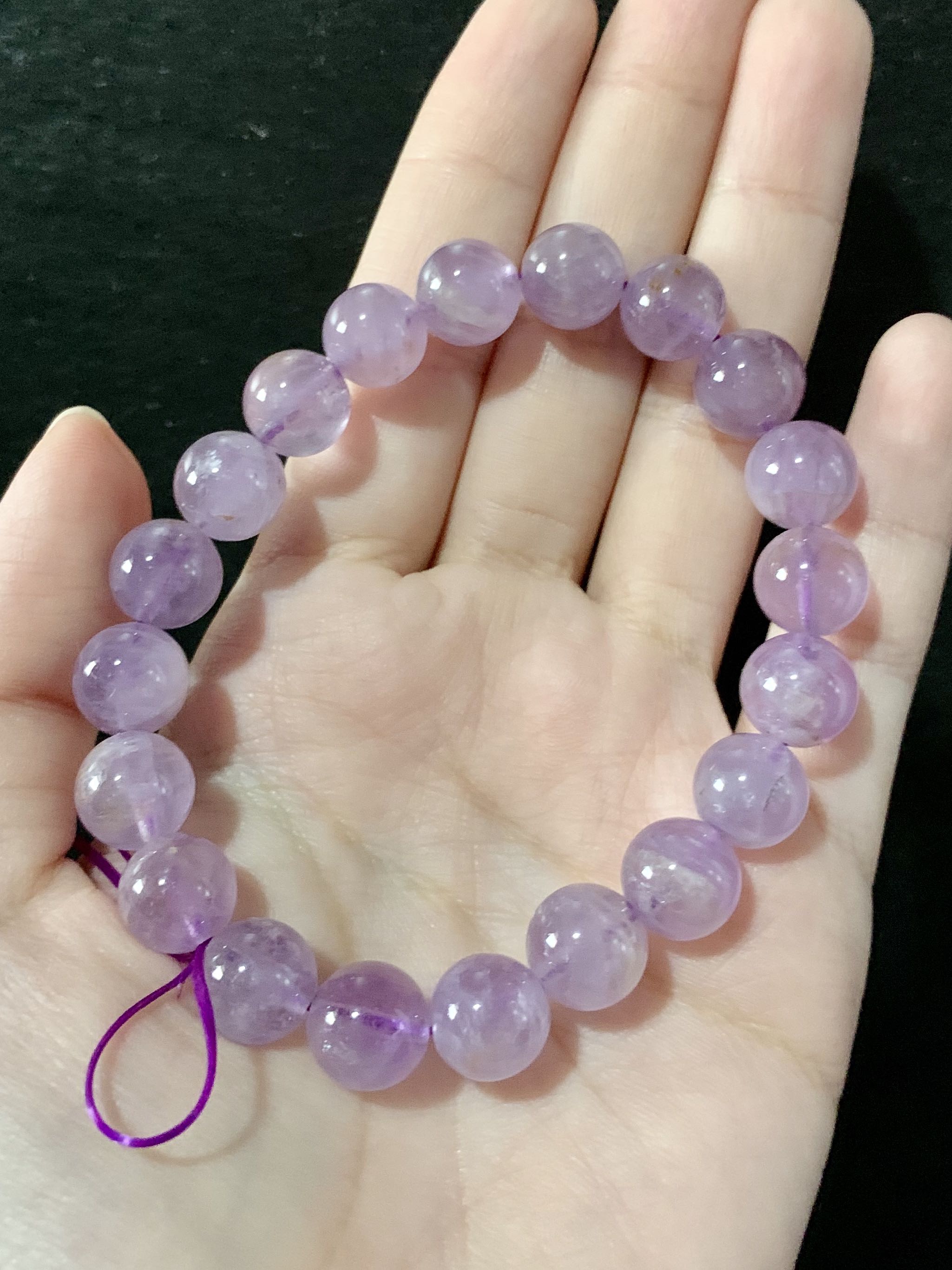 Purple crystal bracelet clearance