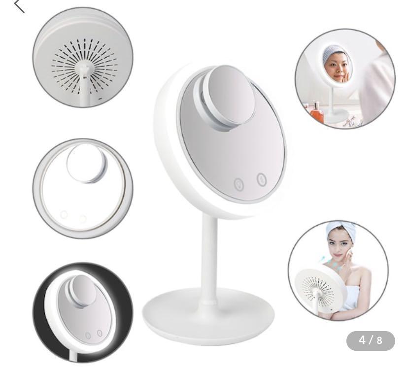 Led Mirror with Fan, Home & Furniture, Home Others on Carousell