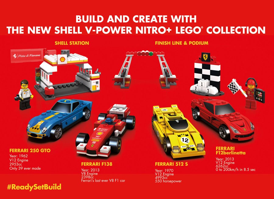 LEGO SHELL FERRARI 2012 2014 COMPLETE SET 14 PCS Hobbies Toys Toys Games on Carousell
