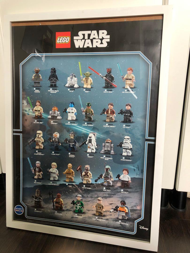 Lego Star Wars Display GENUINE Lego Stormtrooper in Vintage Themed Frame 
