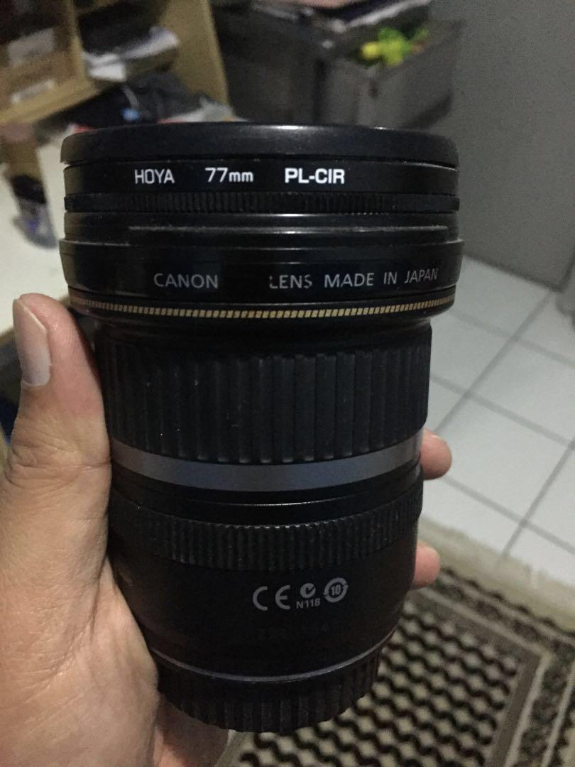 lensa canon 10 22mm filter cpl hoya
