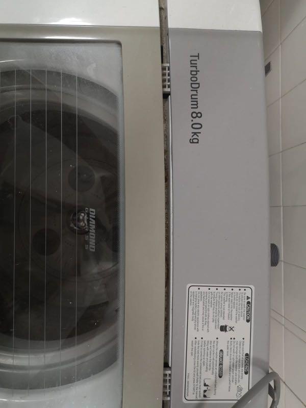 LG Turbo Drum 8 kg auto washing machine, Home Appliances, Cleaning
