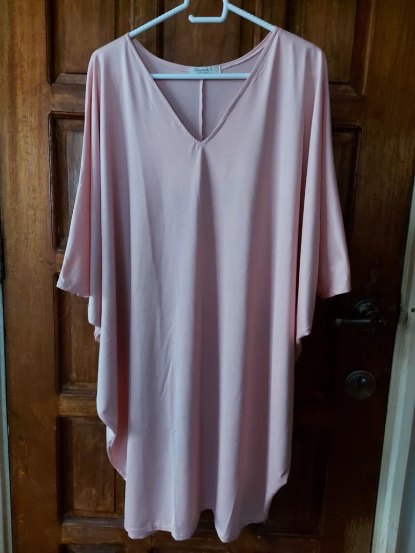 light pink boho dress