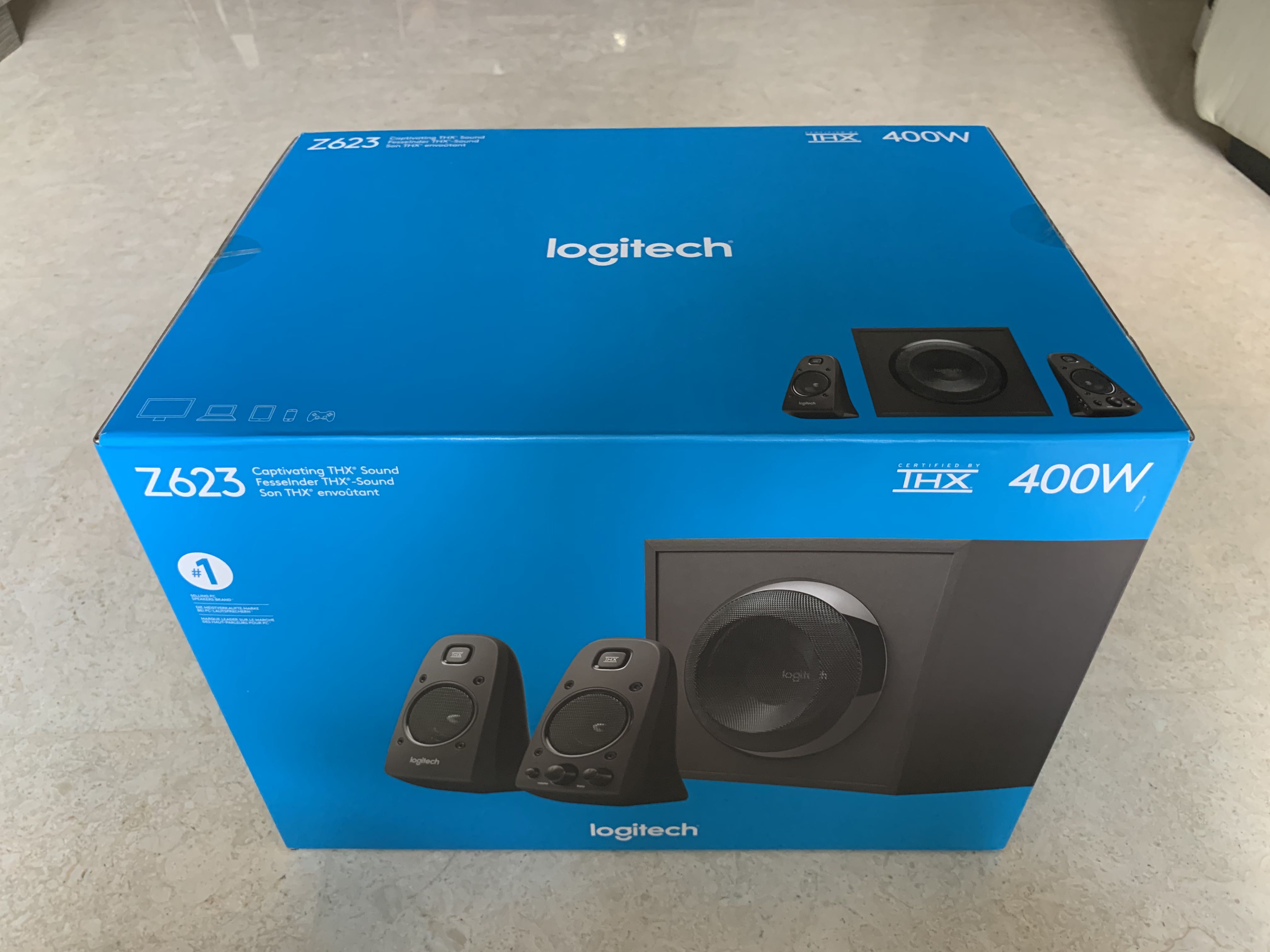 Logitech Z623 THX Home Stereo System With Subwoofer, Audio, Soundbars