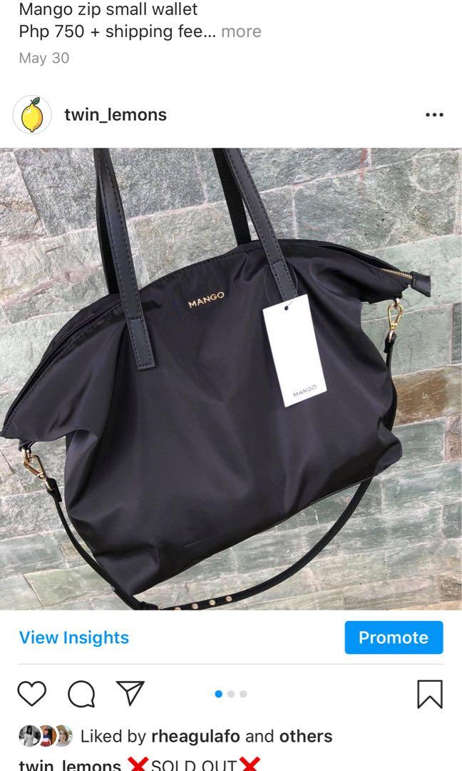 Mango nylon tote bag