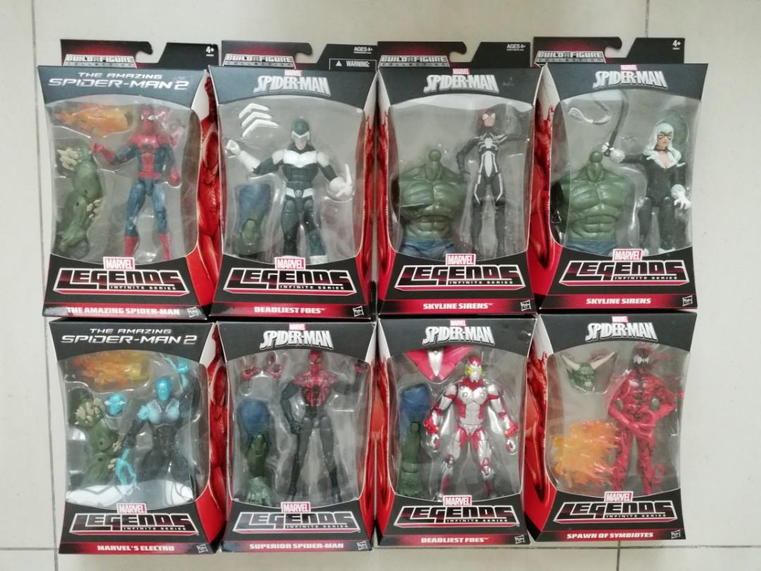 Marvel Legends SPIDER MAN, BOOMERANG, BEETLE, BLACK CAT, ELECTRO ...