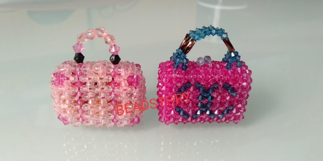 Mini beaded bag best sale