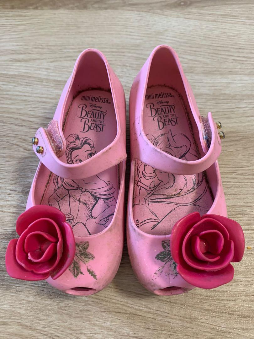 mini melissa beauty and the beast rose