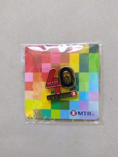 地鐵 MTRC 40週年襟章