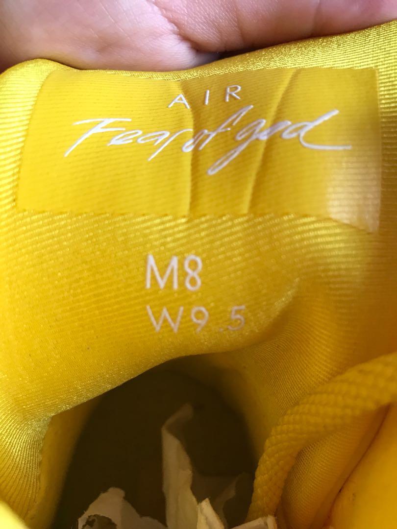 Nike Air Fear Of God 1 Yellow, Men'S Fashion, Footwear, Sneakers On  Carousell