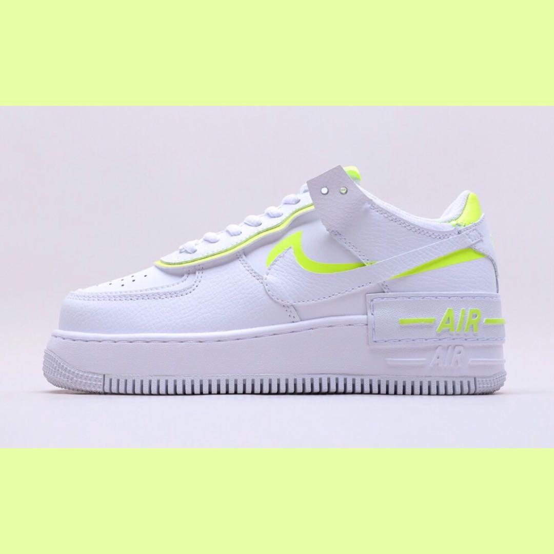 Nike Air Force 1 Shadow (Lime), Women's 