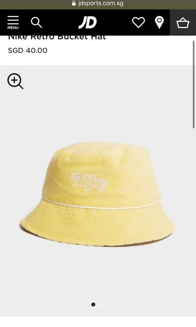 nike retro bucket hat yellow