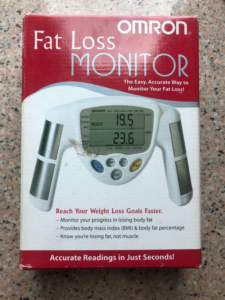 Omron Body Fat Analyzer HBF306 歐姆龍 測脂計 體脂稱 測脂儀 脂肪測量器, 健康及營養食用品, 溫度計