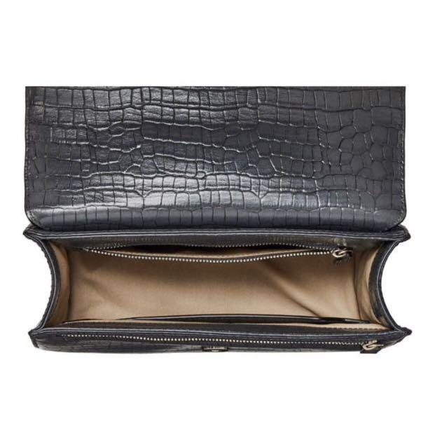 Oroton Forte Slim Clutch Bag Charcoal