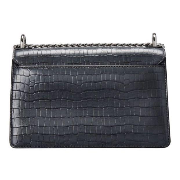 Oroton Forte Slim Clutch Bag Charcoal