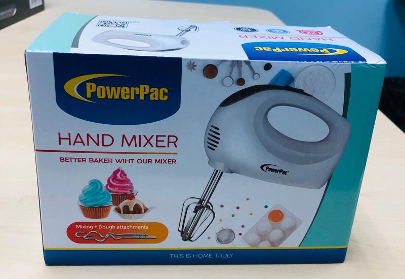 Powerpac Hand Mixer with 5 speed & eject function, TV & Home Appliances