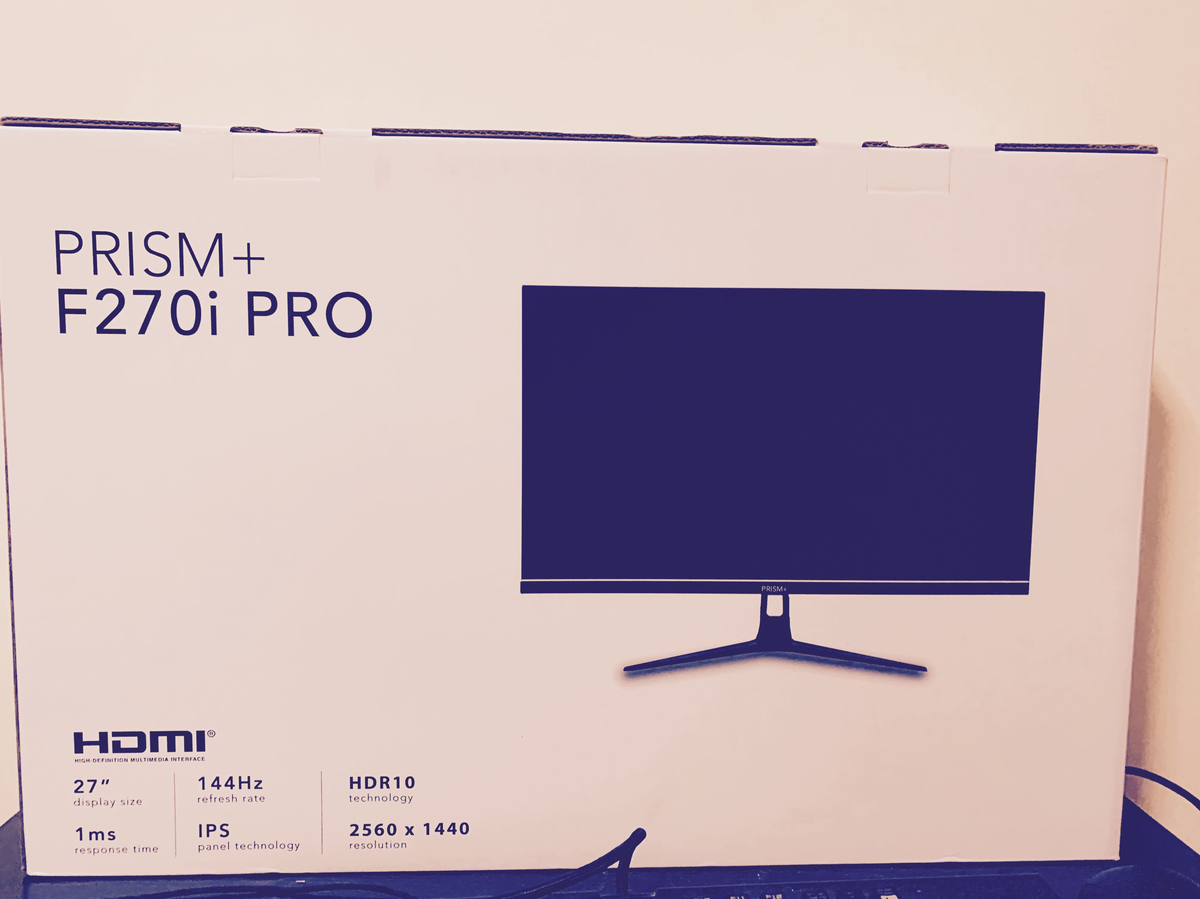 Prism F270i pro QHD 1440p 144hz monitor 