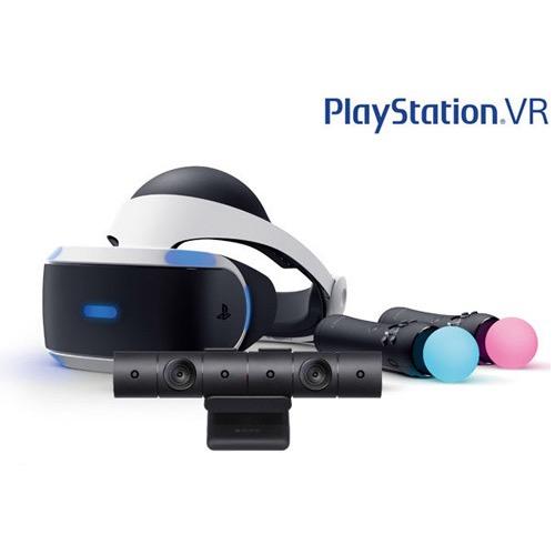 playstation vr with camera and controllers