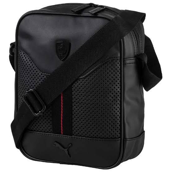 puma ferrari black sling bag