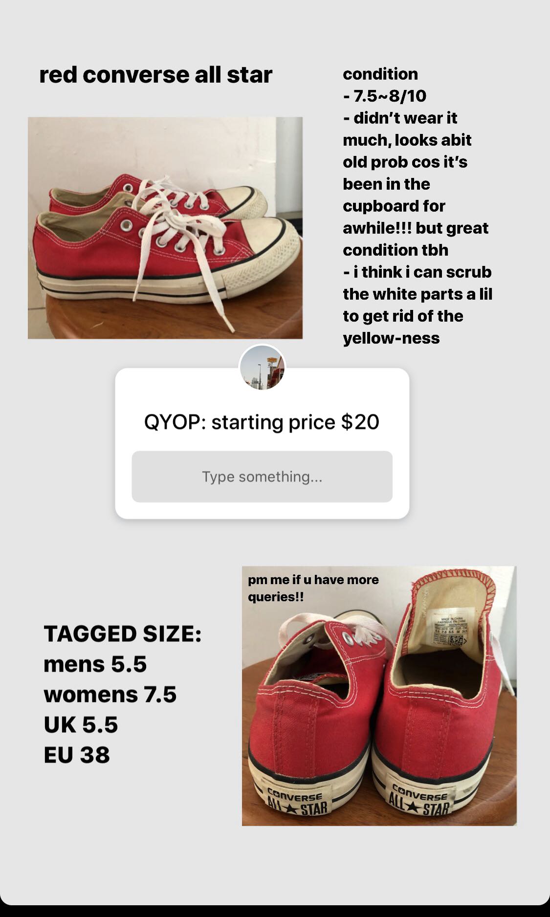 red converse womens size 8