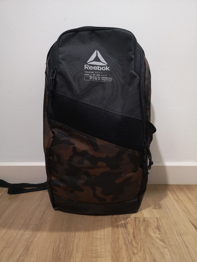 reebok backpack brown