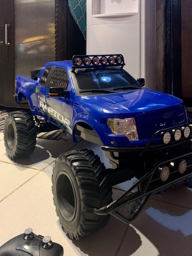 remote control blue velociraptor