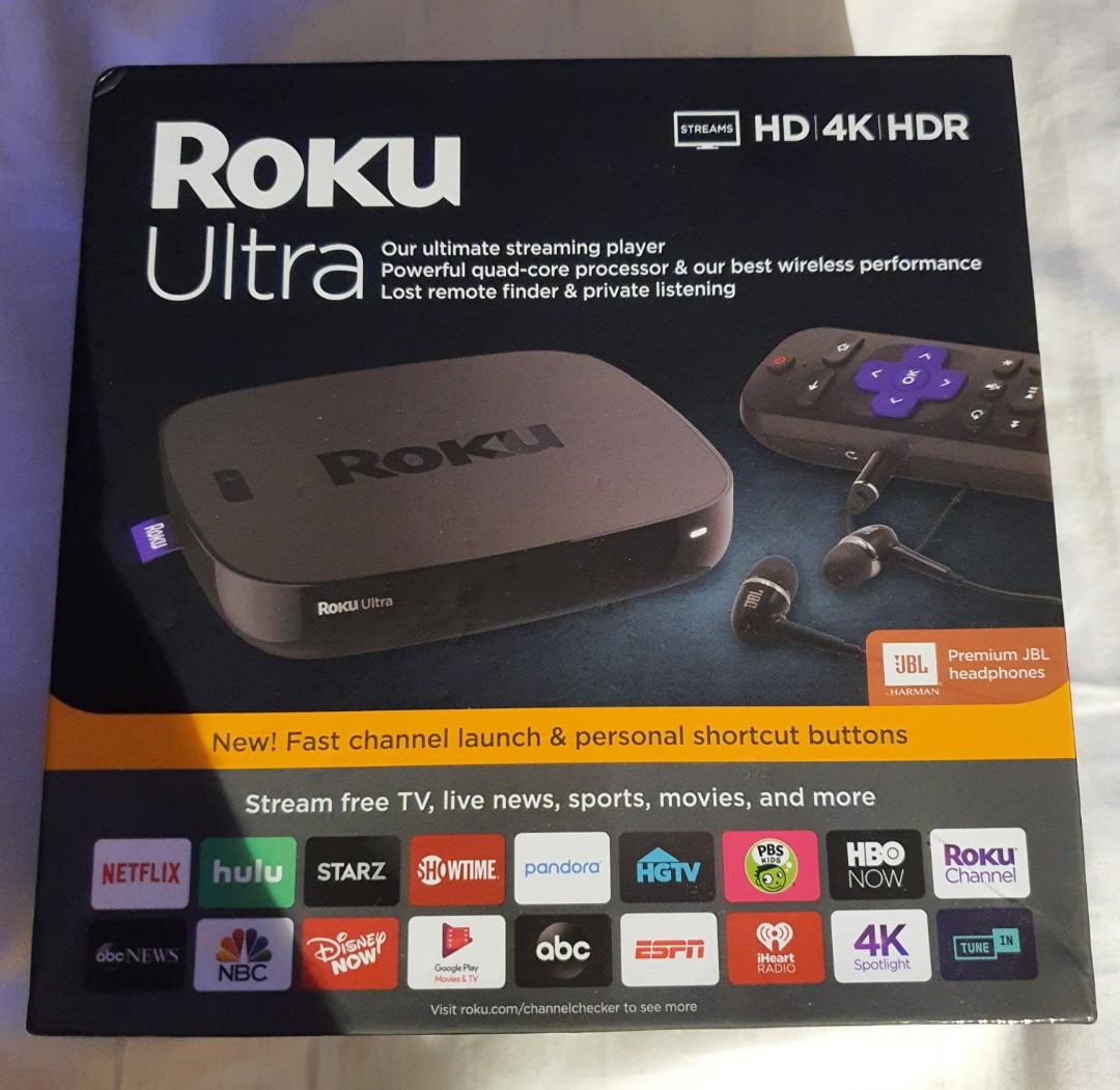roku-ultra-hd-4k-hdr-streaming-media-player-tv-home-appliances-tv