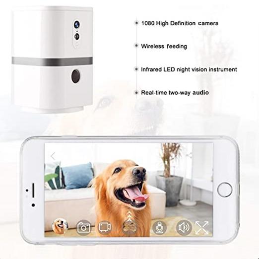 Skymee Petalk AI II Pet Camera Automatic Treat Dispenser Pet