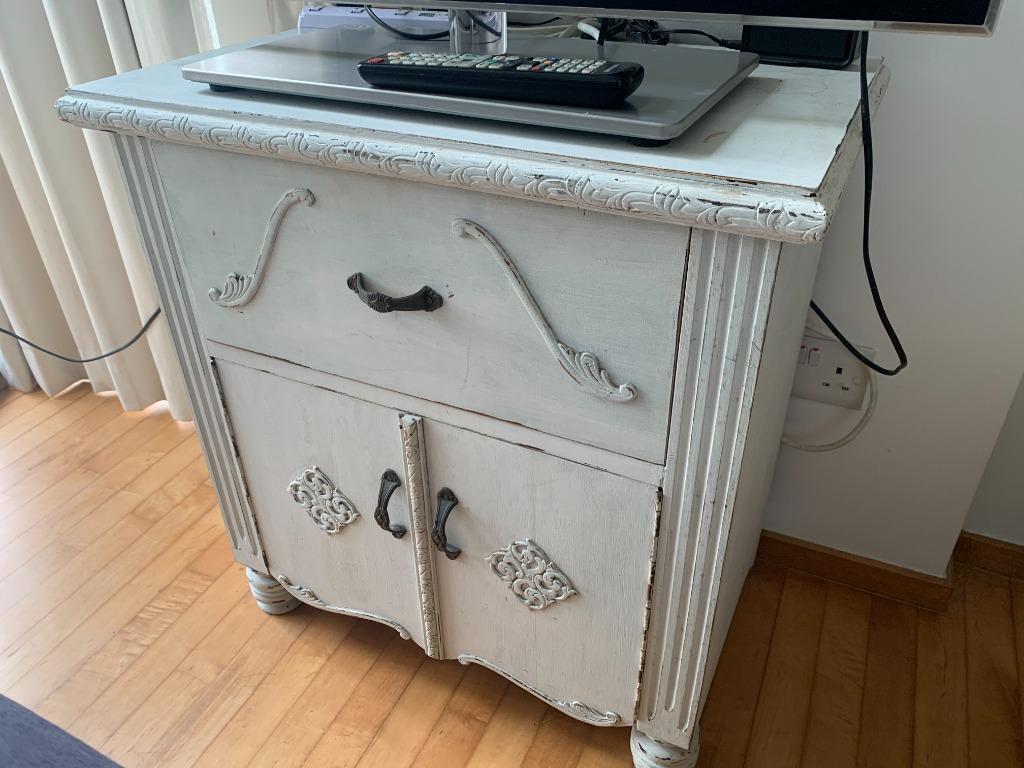 Small Decorative Side Cabinet Furniture Shelves Drawers On Carousell
